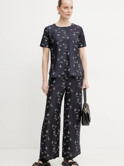 MM by Max Mara bluzka z domieszką jedwabiu - zdjęcie produktu nr 1