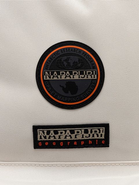 Napapijri plecak Voyage 3 kolor beżowy duży z aplikacją NP0A4GGHN1J1