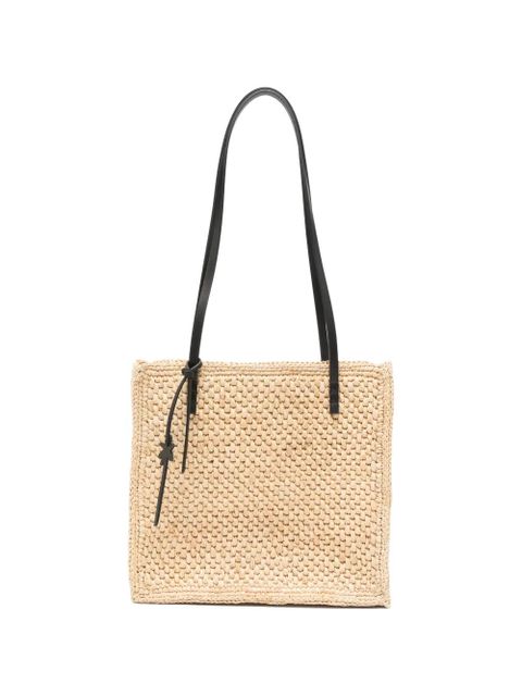 Manebi raffia shoulder bag - Neutrals - zdjęcie produktu nr 1