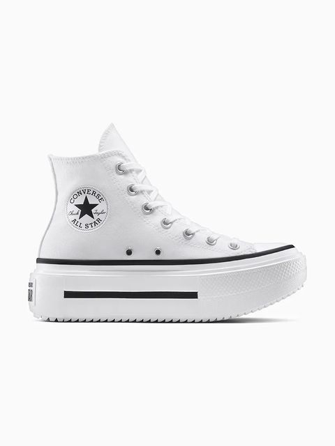 Converse trampki Chuck Taylor All Star Lift Double Stack unisex kolor biały A12976C - zdjęcie produktu nr 1