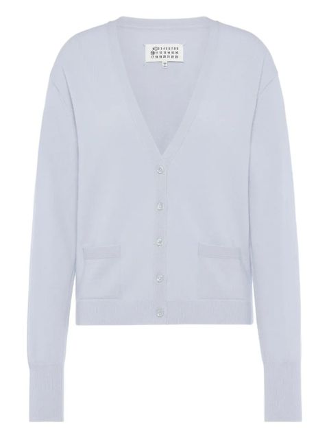 Maison Margiela wool cardigan - Blue - zdjęcie produktu nr 1