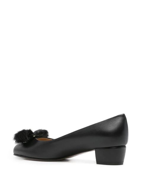 Ferragamo 30mm leather ballet flats - Black - zdjęcie produktu nr 2