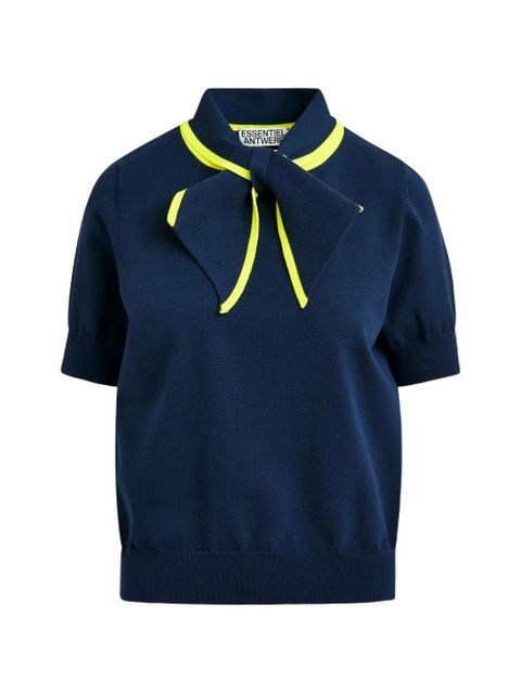 Essentiel Antwerp Jonda short-sleeve top - Blue - zdjęcie produktu nr 1