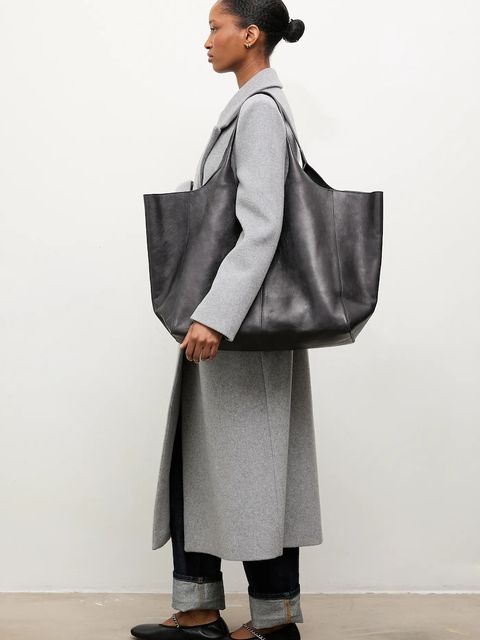 Answear Lab płaszcz wełniany kolor szary przejściowy dwurzędowy