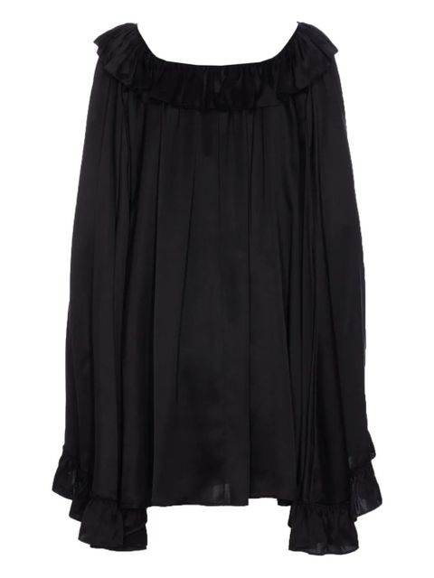 Chloé ruffled long-sleeves dress - Black - zdjęcie produktu nr 2