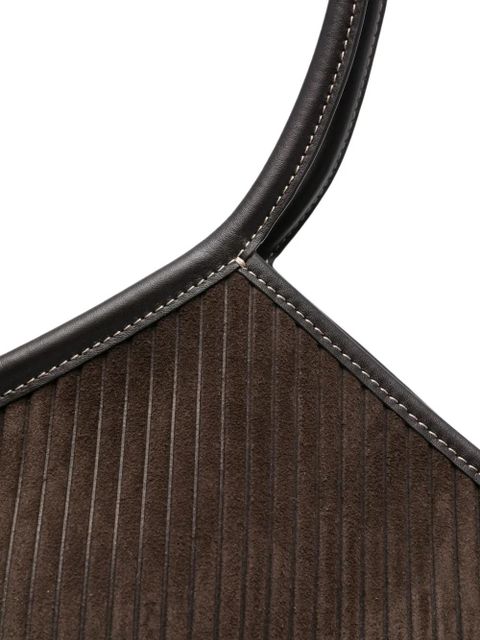 Hereu Calella corduroy tote bag - Brown