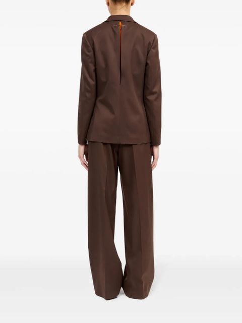 MM6 Maison Margiela single-stitch blazer - Brown