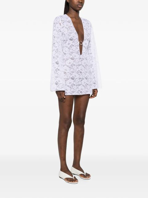 Oséree lace beach dress - White