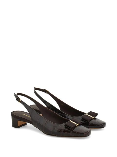 Ferragamo 30mm Vara pumps - Brown - zdjęcie produktu nr 2