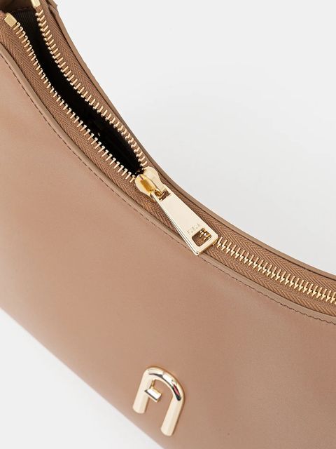 Furla torebka skórzana Diamente S Shoulder kolor brązowy WB00782 AX0733 4489S