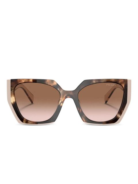 Prada Eyewear gradient rectangular-frame sunglasses - Neutrals - zdjęcie produktu nr 1