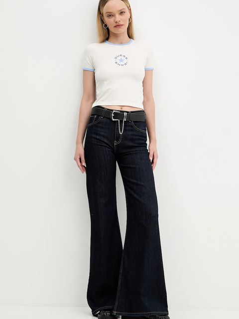 Guess Jeans t-shirt damski kolor beżowy W5BI17 J1314