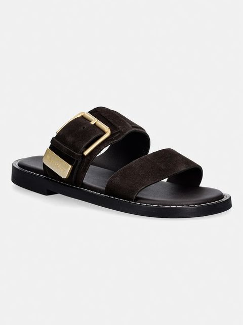 Marc O'Polo klapki damskie zamszowe Stina 1B - zdjęcie produktu nr 2