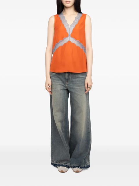 Zadig&Voltaire V-neck top - Orange - zdjęcie produktu nr 2