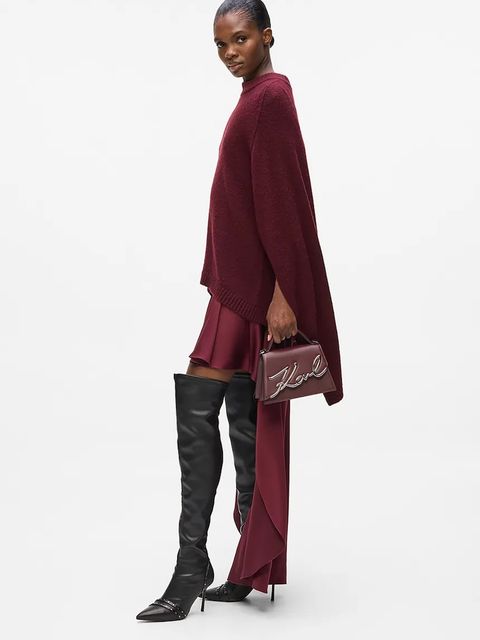 Karl Lagerfeld torebka K/SIGNATURE kolor brązowy A1W30038