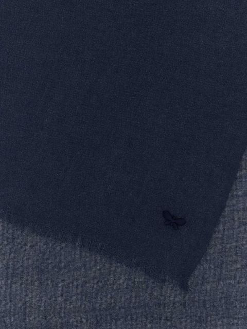 Weekend Max Mara fringed linen scarf - Blue - zdjęcie produktu nr 2