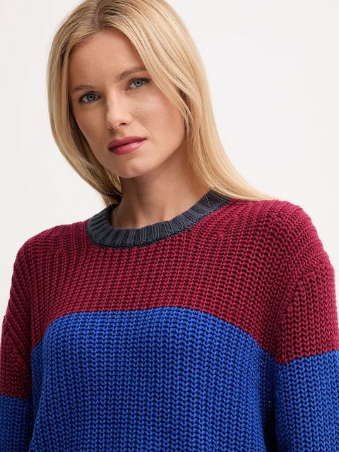 Calvin Klein Jeans sweter bawełniany damski kolor granatowy LV047D302G