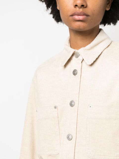 MARANT ÉTOILE Randal cotton shirt - Neutrals