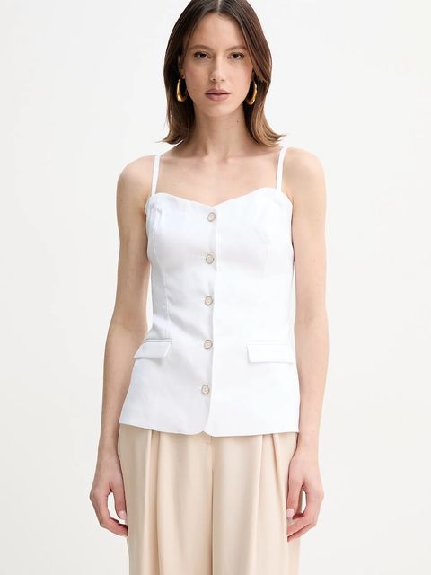 Guess bluzka lniana ISABEAU - zdjęcie produktu nr 1