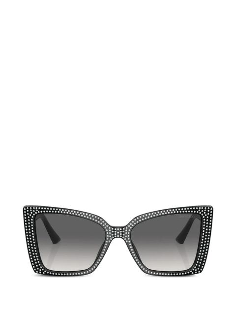 Jimmy Choo crystal-embellished sunglasses - Black - zdjęcie produktu nr 1