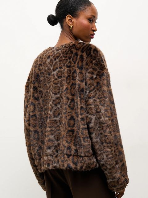 Answear.LAB kurtka kolor brązowy przejściowa