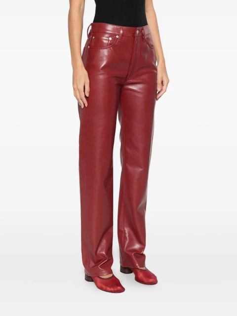 AGOLDE 90's high-waisted trousers - Red