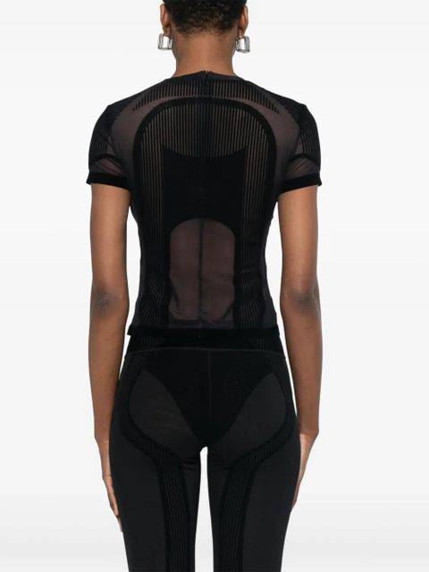MISBHV flocked mesh T-shirt - Black