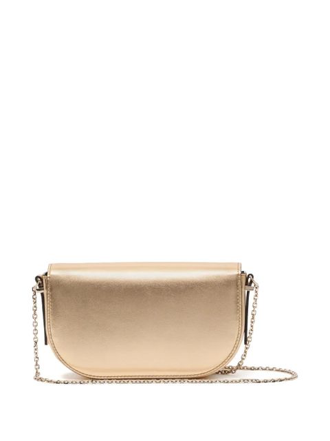 Valentino Garavani VLogo Walk pouch with metallic nappa chain - Gold - zdjęcie produktu nr 2