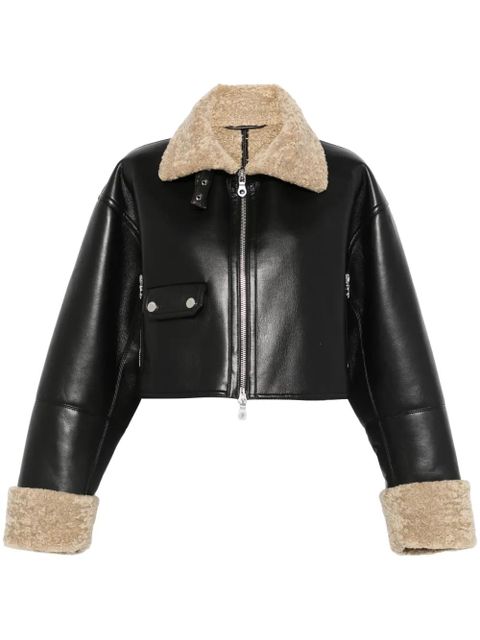 Nanushka cropped jacket - Black - zdjęcie produktu nr 1