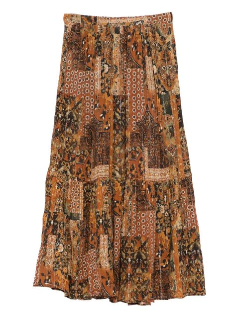 Ba&Sh Pisca tiered maxi skirt - Orange - zdjęcie produktu nr 1