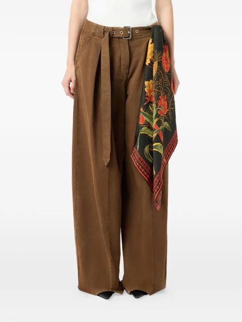 Blumarine floral-print scarf - Black - zdjęcie produktu nr 2