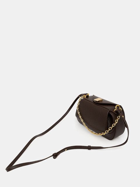 Yuzefi torebka skórzana OYSTER kolor brązowy YUZCO-HB-MOYC-L038