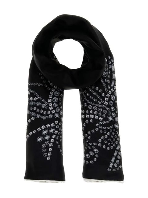 Alexander McQueen crystal sunflower scarf - Black - zdjęcie produktu nr 1