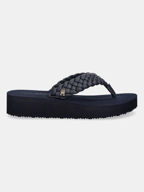 Tommy Hilfiger japonki TH WEDGE CORNROW BEACH SANDAL - zdjęcie produktu nr 1
