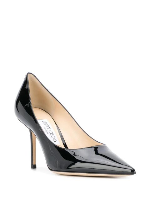 Jimmy Choo Love 85mm patent leather pumps - Black - zdjęcie produktu nr 2