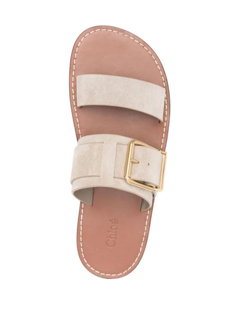 Chloé Rebecca flat sandals - Neutrals