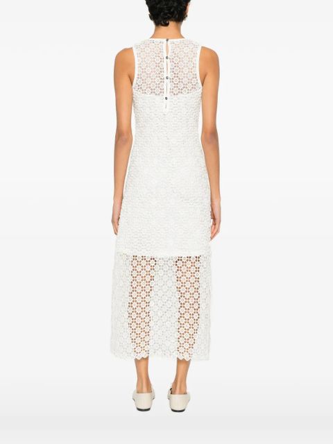 Maje lace knitted dress - White