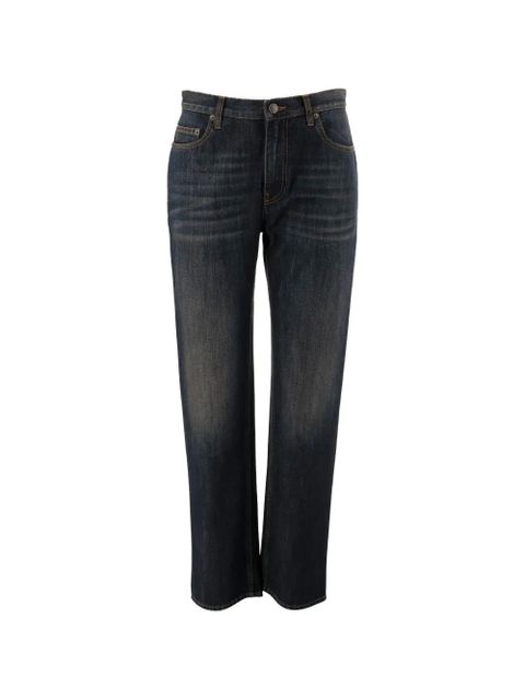 Burberry washed-finish logo-patch jeans - Blue - zdjęcie produktu nr 1