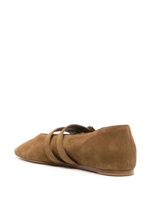 Le Monde Beryl Claudia suede ballerina shoes - Neutrals