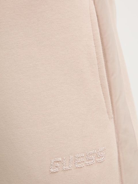 Guess spodnie dresowe AELIA damskie kolor beżowy gładkie V5BB10 KB681 - zdjęcie produktu nr 2