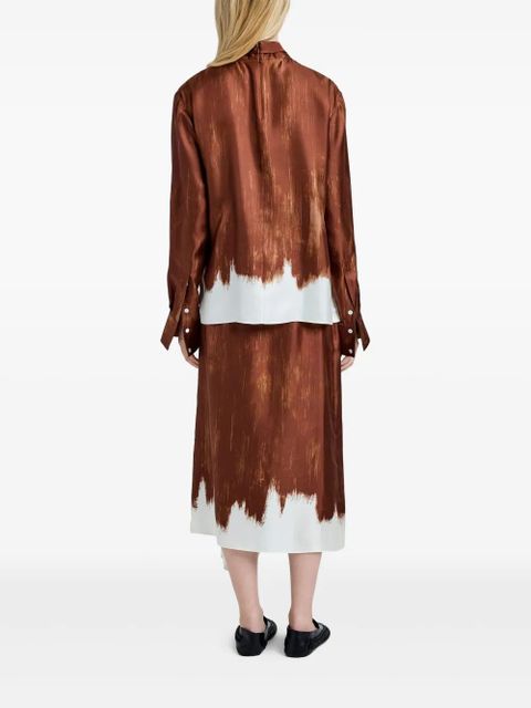 Proenza Schouler Amery midi skirt - Brown