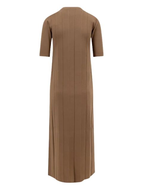 Max Mara Orafo ribbed-knit maxi dress - Brown - zdjęcie produktu nr 2