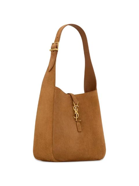 Saint Laurent logo leather shoulder bag - Brown