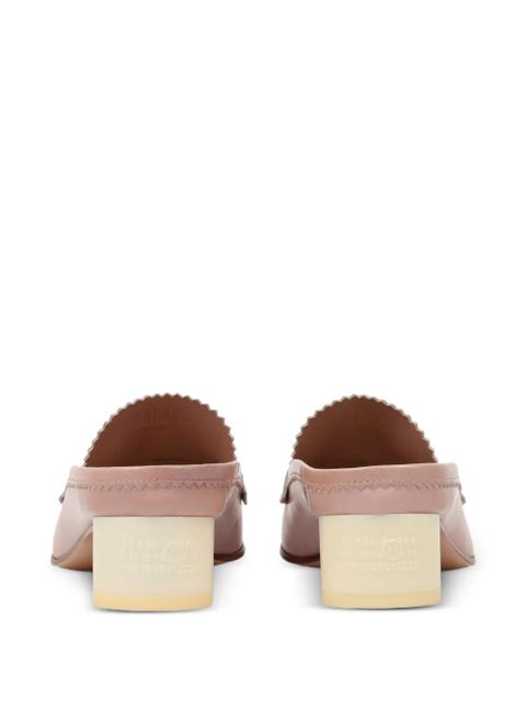 MM6 Maison Margiela Penny-strap leather mules - Pink