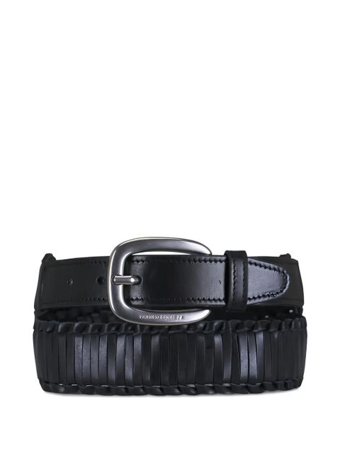 Golden Goose Houston braided leather belt - Black - zdjęcie produktu nr 1
