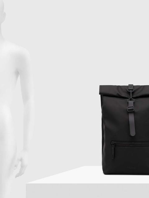 Rains plecak 13320 Backpacks kolor czarny duży gładki