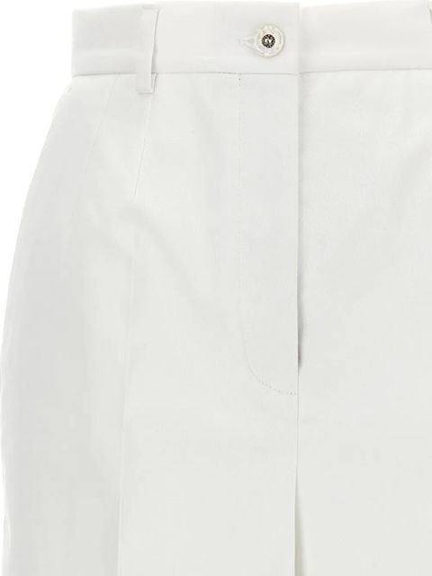 Dolce & Gabbana double-darts high-waisted trousers - White