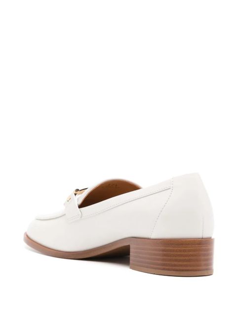 Tod's leather loafers - White