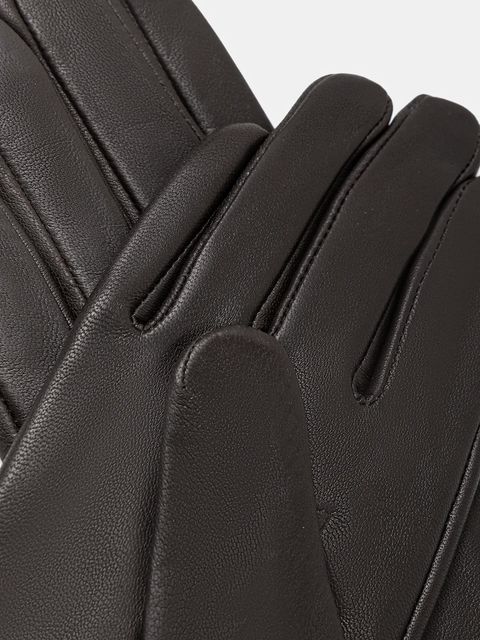 Answear.LAB rękawiczki skórzane damskie kolor brązowy - zdjęcie produktu nr 2