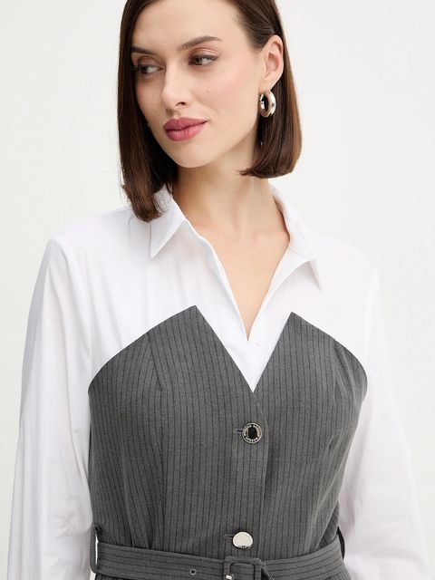 Morgan sukienka kolor szary mini dopasowana ROIMI1